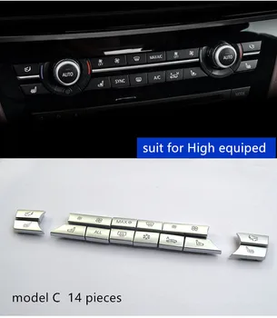 Replacement Type Air Conditioning Buttons Sequins Decoration Cover Trim For BMW 5 6 7 Series X3X4X5X6 Chrome ABS Car Styling
Replacement Type Air Conditioning Buttons Sequins Decoration Cover Trim For BMW 5 6 7 Series X3X4X5X6 Chrome ABS Car Styling
