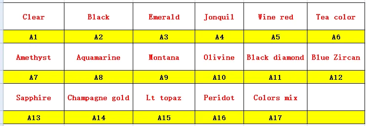 Description Picture 2 of itemGlass Crystal Gold claw settings 7 Sizes Various colors Rectangle shape Sew on Crystals rhinestone beads garment handicraft diy