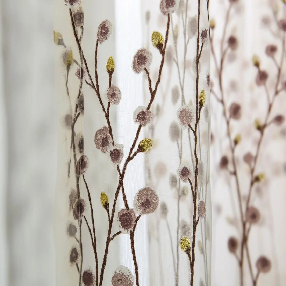 Semi transparent window curtain