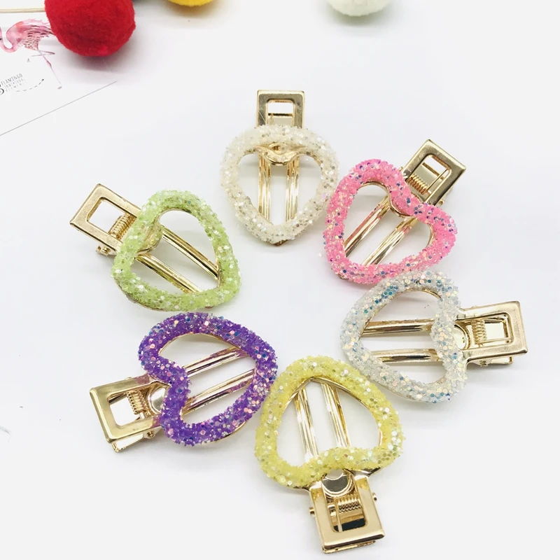 New Women Girls heart-shaped Geometric Hair Clips Tin Foil Sequins Hairpins Barrettes Headbands Hair Accessories
New Women Girls heart-shaped Geometric Hair Clips Tin Foil Sequins Hairpins Barrettes Headbands Hair Accessories