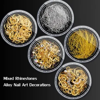 1Box Mixed AB Crystal Rhinestones Hollow Metal Studs 3D Gold Silver Moon Star Rivets Glitter DIY Nail Art Decoration Accessories
1Box Mixed AB Crystal Rhinestones Hollow Metal Studs 3D Gold Silver Moon Star Rivets Glitter DIY Nail Art Decoration Accessories