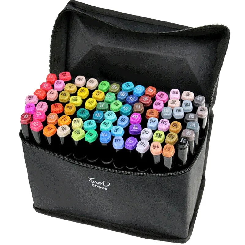 TOUCHNEW Markers Pen Set 40/60/80/168 Color Animation Sketch Drawing Marker Art Pens For Manga Animation Design Art Supplies
TOUCHNEW Markers Pen Set 40/60/80/168 Color Animation Sketch Drawing Marker Art Pens For Manga Animation Design Art Supplies