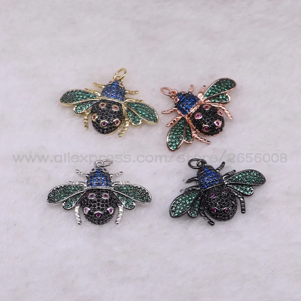 4 Pcs Mixed color Bugs insect micro pave Cubic Zircon tiny bugs pendant Mix color lifelike Beatles charms jewelry pendant 3176
4 Pcs Mixed color Bugs insect micro pave Cubic Zircon tiny bugs pendant Mix color lifelike Beatles charms jewelry pendant 3176