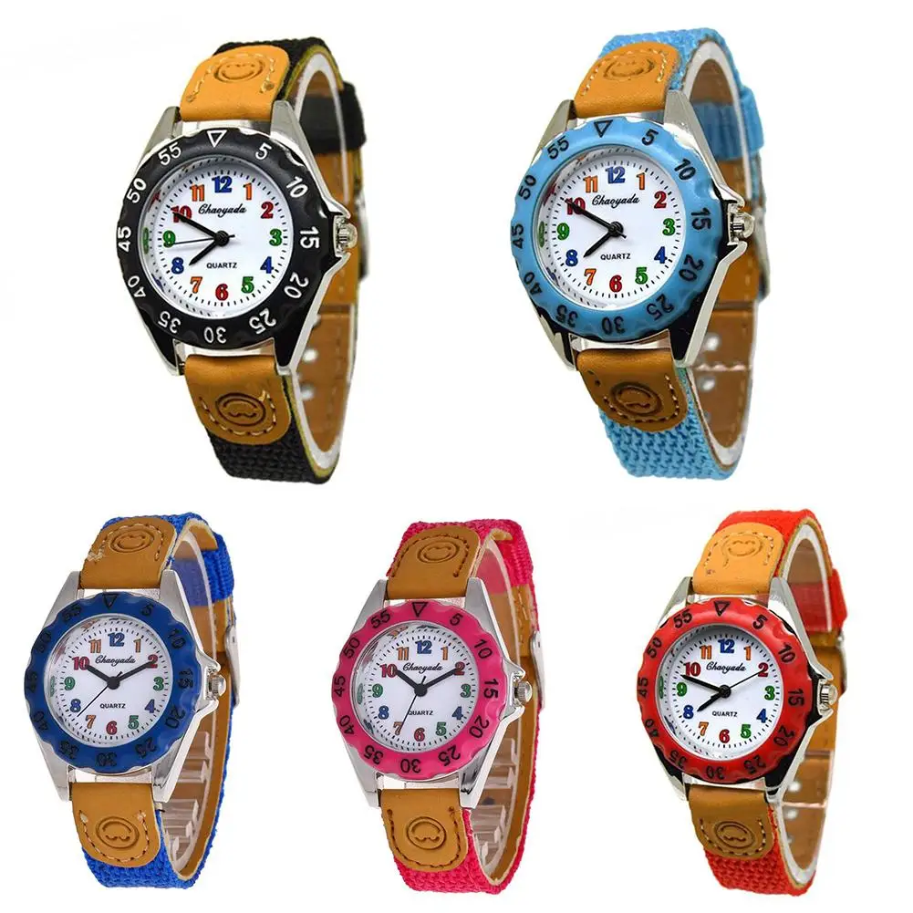 Popular Cute Cartoon Children Kids Round Dial Canvas Strap Analog Quartz Wrist Watch
Popular Cute Cartoon Children Kids Round Dial Canvas Strap Analog Quartz Wrist Watch