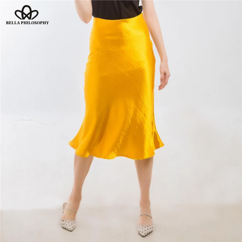 Bella Philosophy Self Design Summer glossy satin trumpet high waist skirt Silver gold long skirt Metallic Color party skirt
Bella Philosophy Self Design Summer glossy satin trumpet high waist skirt Silver gold long skirt Metallic Color party skirt