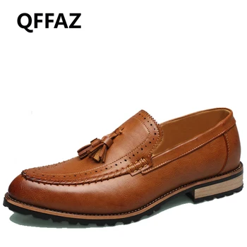 QFFAZ 2018 New Genuine Leather Dress Shoes High Quality Man Fashion Spring Formal Shoes Retro Elegant Casual Shoes Brogue Shoes
QFFAZ 2018 New Genuine Leather Dress Shoes High Quality Man Fashion Spring Formal Shoes Retro Elegant Casual Shoes Brogue Shoes