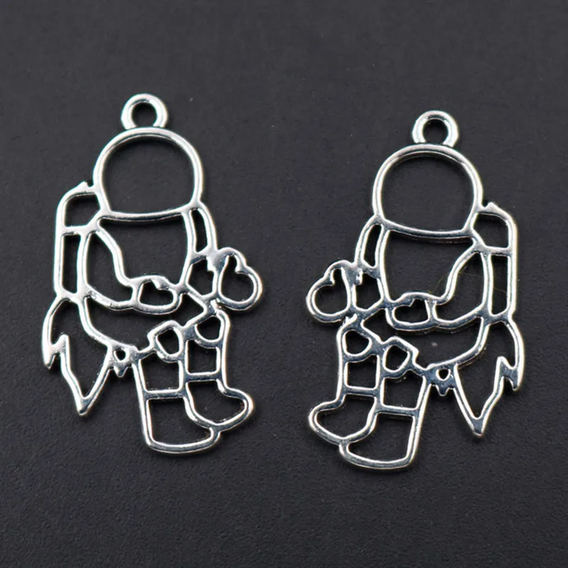 10pcs Silver Plated Interstellar Astronaut Pendant Bracelet Necklace Accessories DIY Charm Metal Jewelry Crafts Making A1768
10pcs Silver Plated Interstellar Astronaut Pendant Bracelet Necklace Accessories DIY Charm Metal Jewelry Crafts Making A1768