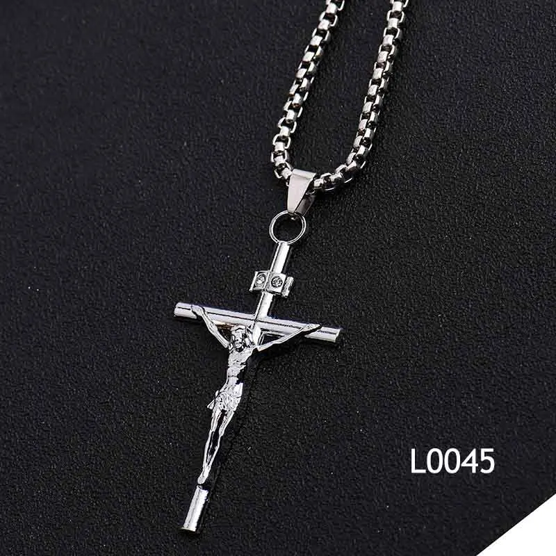 Fashion Brave Summer JESUS Cross Ancient Alloy Accessories Pendant Men Stainless Steel Necklace Vintage Choker Necklace Gifts
Fashion Brave Summer JESUS Cross Ancient Alloy Accessories Pendant Men Stainless Steel Necklace Vintage Choker Necklace Gifts