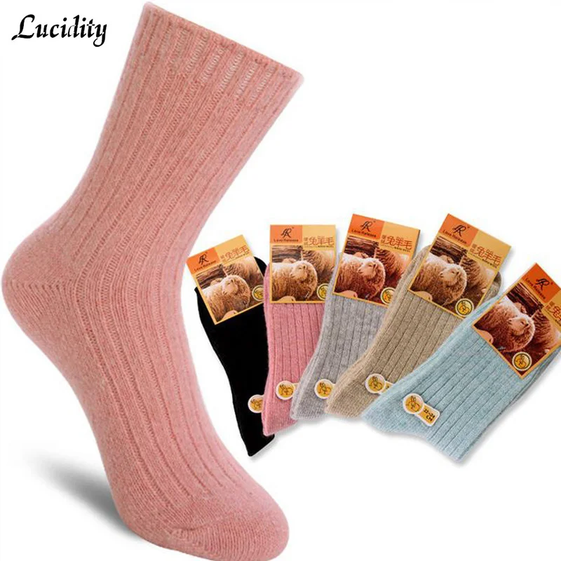 Image Fashion women s cotton socks fashion wild rabbit wool socks high quality female socks new brand socks 10pec=5pairs lot