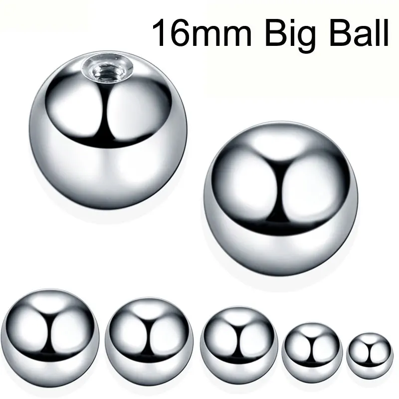 2 Pieces 14G Stainless Steel Big Ball Balls Replacement Nose Barbell Earring Tongue Eyebrow PA Ring Body Piercing Jewelry
2 Pieces 14G Stainless Steel Big Ball Balls Replacement Nose Barbell Earring Tongue Eyebrow PA Ring Body Piercing Jewelry
