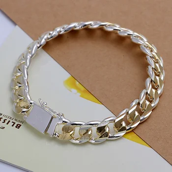 Beautiful fashion Elegant silver color Men 10MM gold color Bracelet high quality classic jewelry H091 free shipping
Beautiful fashion Elegant silver color Men 10MM gold color Bracelet high quality classic jewelry H091 free shipping