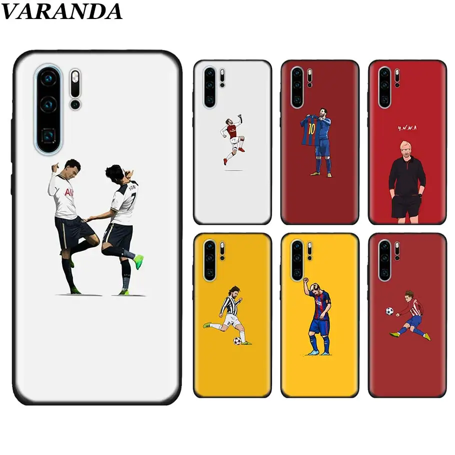 Soccer Football Player Black Soft Cases for Huawei P30 P30 Pro P10 P20 Lite P Smart View 20 Soft Silicone cover coque
Soccer Football Player Black Soft Cases for Huawei P30 P30 Pro P10 P20 Lite P Smart View 20 Soft Silicone cover coque