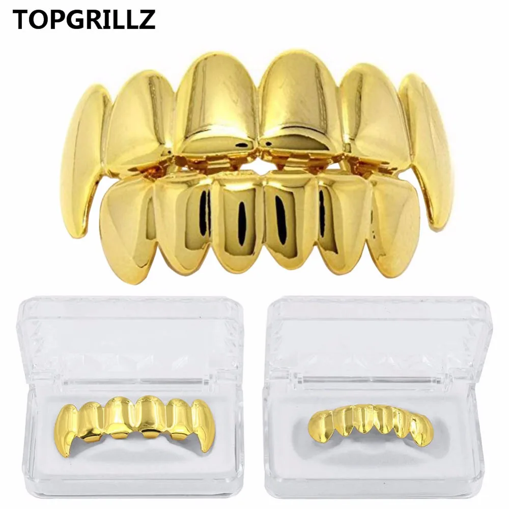 New Custom Fit Rose Gold Color Plated Hip Hop Teeth Grillz Caps Top&Bottom Grill Set for Christmas Party Vampire Tooth Grillz
New Custom Fit Rose Gold Color Plated Hip Hop Teeth Grillz Caps Top&Bottom Grill Set for Christmas Party Vampire Tooth Grillz