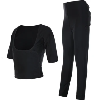 Vansydical Women Burn Belly Fat Compression Suits Slimming Body Shaper 2pcs set slim waist trainer bodysuit shapewear sauna suit
Vansydical Women Burn Belly Fat Compression Suits Slimming Body Shaper 2pcs set slim waist trainer bodysuit shapewear sauna suit