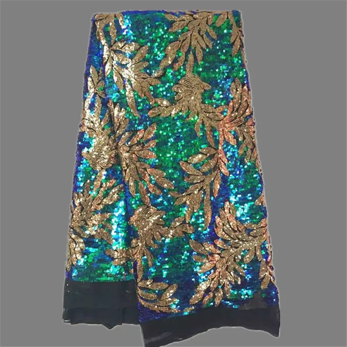 Hot sale shinning party dress material French lace fabric with colorful sequins African net lace for dress JNZ2-3(5yards/lot)
Hot sale shinning party dress material French lace fabric with colorful sequins African net lace for dress JNZ2-3(5yards/lot)