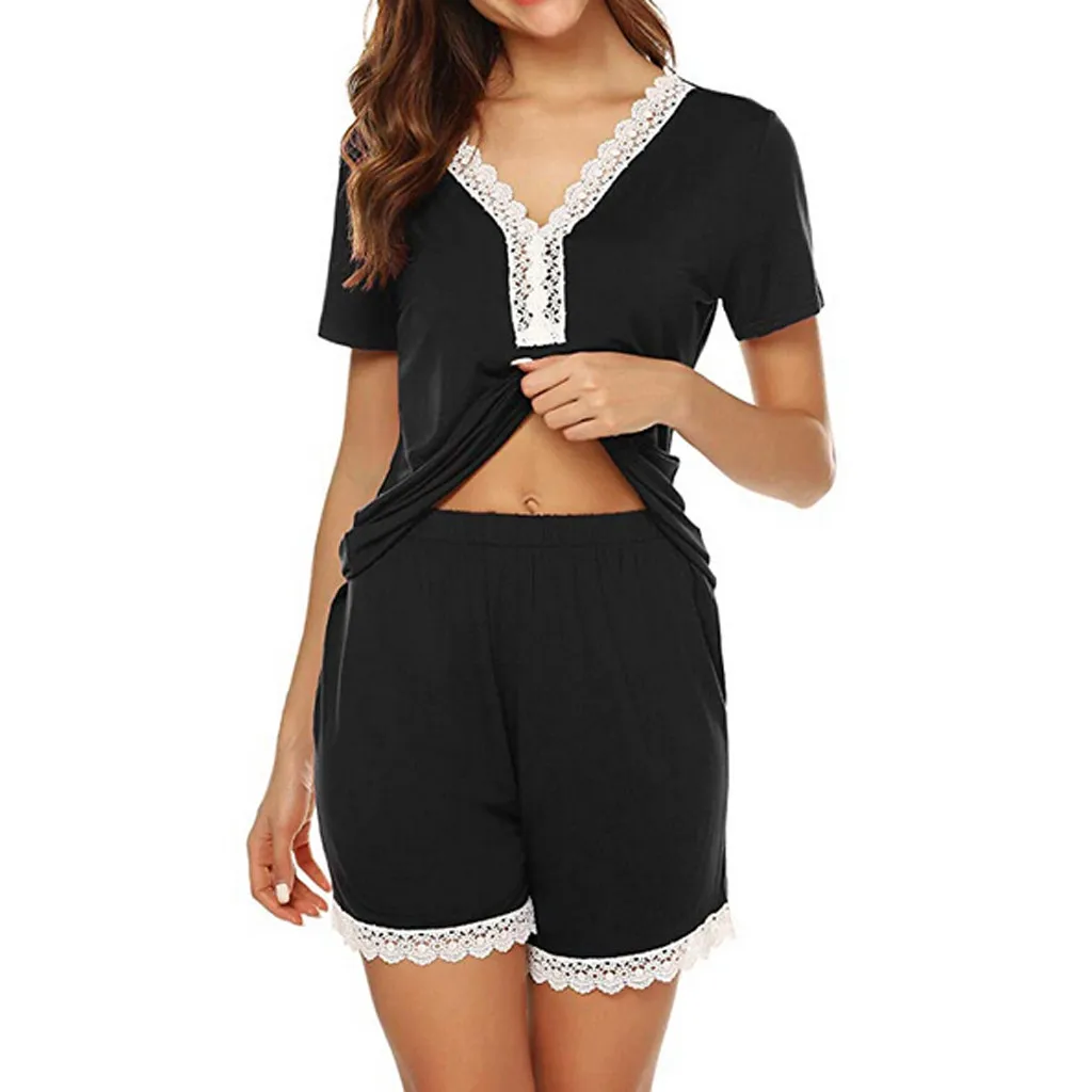 JAYCOSIN 2019 New Summer Women Sleepwear Sets Solid White Lace Patchwork Plus Size Hollow Out Simple Short Home Suit 9042320
JAYCOSIN 2019 New Summer Women Sleepwear Sets Solid White Lace Patchwork Plus Size Hollow Out Simple Short Home Suit 9042320