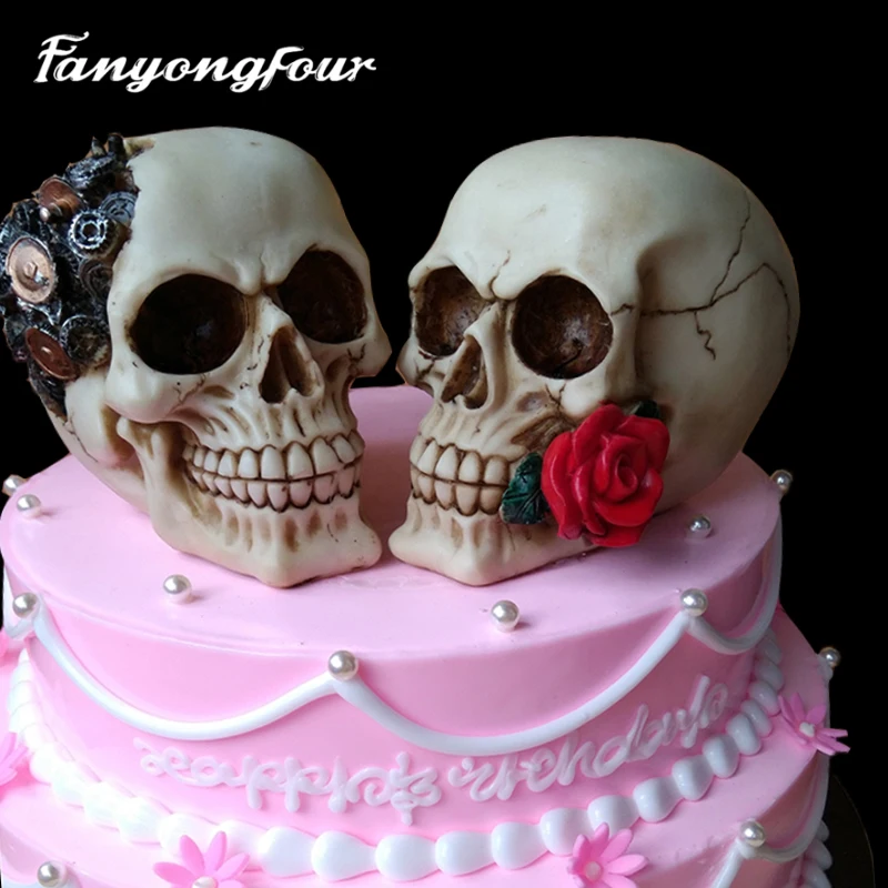3D Skull Head Rose Silicone Mold Moisturizing Cake Mold Chocolate Candy Soap Candle Mold Kitchen Bake Free Shipping
3D Skull Head Rose Silicone Mold Moisturizing Cake Mold Chocolate Candy Soap Candle Mold Kitchen Bake Free Shipping