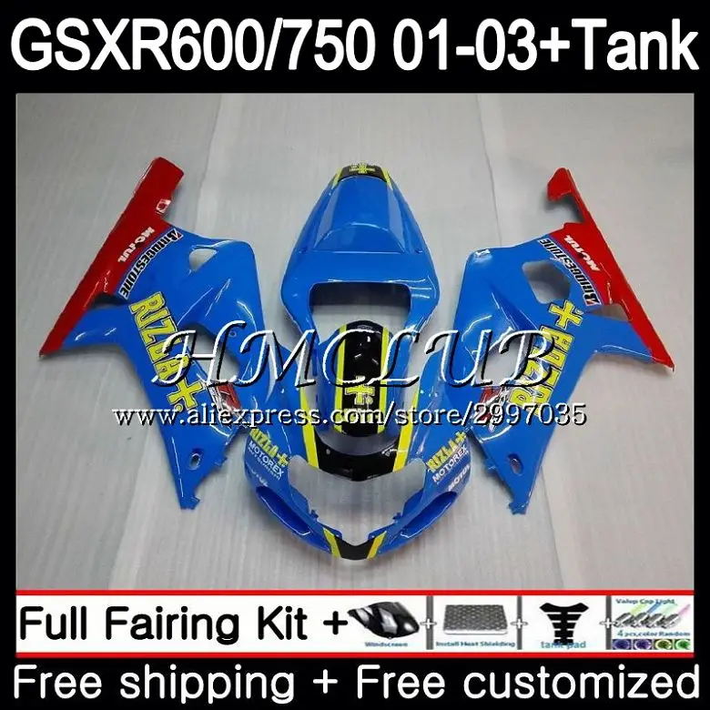 +Tank For SUZUKI GSXR 750 K1 GSXR600 RIZLA blue HOT 2001 2002 2003 26HC.6 GSX-R750 GSXR 600 01 GSXR-600 GSXR750 01 02 03 Fairing
+Tank For SUZUKI GSXR 750 K1 GSXR600 RIZLA blue HOT 2001 2002 2003 26HC.6 GSX-R750 GSXR 600 01 GSXR-600 GSXR750 01 02 03 Fairing