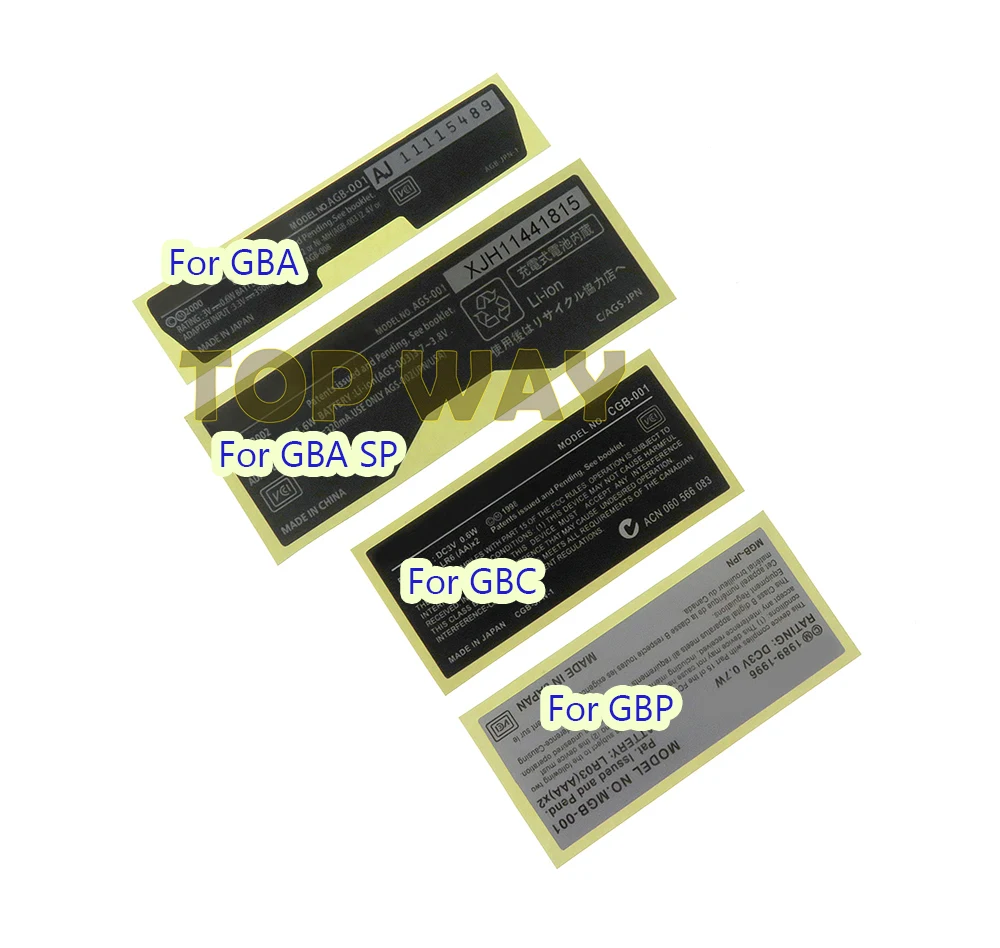 For Game boy advance Label Sticker For GameBoy GBA GBC GBP GBA SP Console Back Tag
For Game boy advance Label Sticker For GameBoy GBA GBC GBP GBA SP Console Back Tag