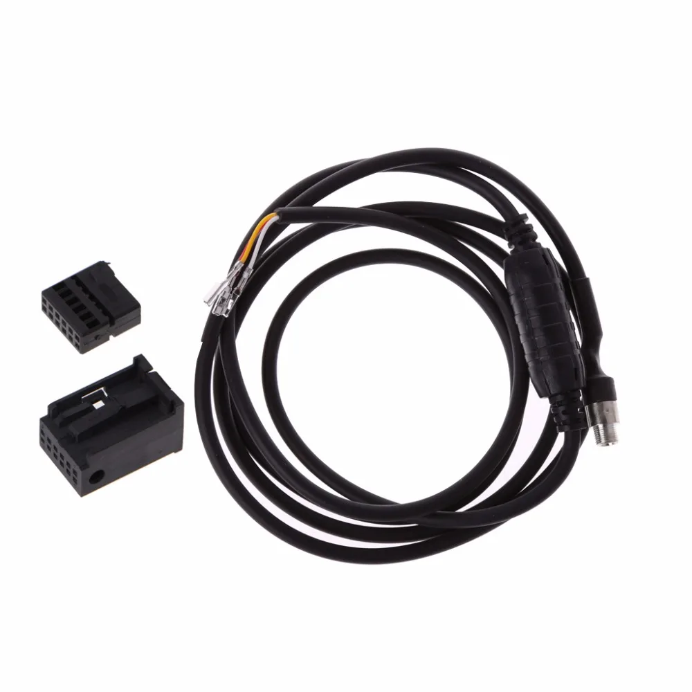 12Pin 3.5mm Car AUX Jack Auxiliary Wire Black Music Audio Cable For BMW E60 E63 5 6 Series 550i 525d 5d 5d 530d High Quality C45
12Pin 3.5mm Car AUX Jack Auxiliary Wire Black Music Audio Cable For BMW E60 E63 5 6 Series 550i 525d 5d 5d 530d High Quality C45