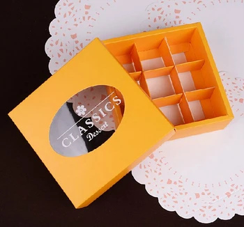 Free Shipping 20pcs/lot Yellow 9 Holes Included PVC Window High Quality Macarons Box Chocolate Biscuit Cake Box
Free Shipping 20pcs/lot Yellow 9 Holes Included PVC Window High Quality Macarons Box Chocolate Biscuit Cake Box