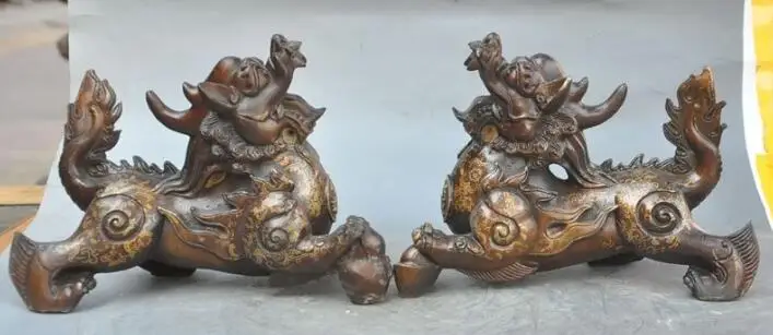 S05909 9"chinese bronze feng shui Lucky wealth foo dog Unicorn Kylin pixiu beast statue
S05909 9"chinese bronze feng shui Lucky wealth foo dog Unicorn Kylin pixiu beast statue