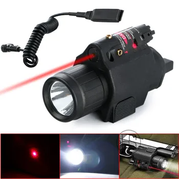 200 Lumen Tactical Combo 2 In 1 Tactical LED Flashlight +Red Laser Sight Combo For 20MM Rail Pistol Mini Glock Pistol Gun Light
200 Lumen Tactical Combo 2 In 1 Tactical LED Flashlight +Red Laser Sight Combo For 20MM Rail Pistol Mini Glock Pistol Gun Light