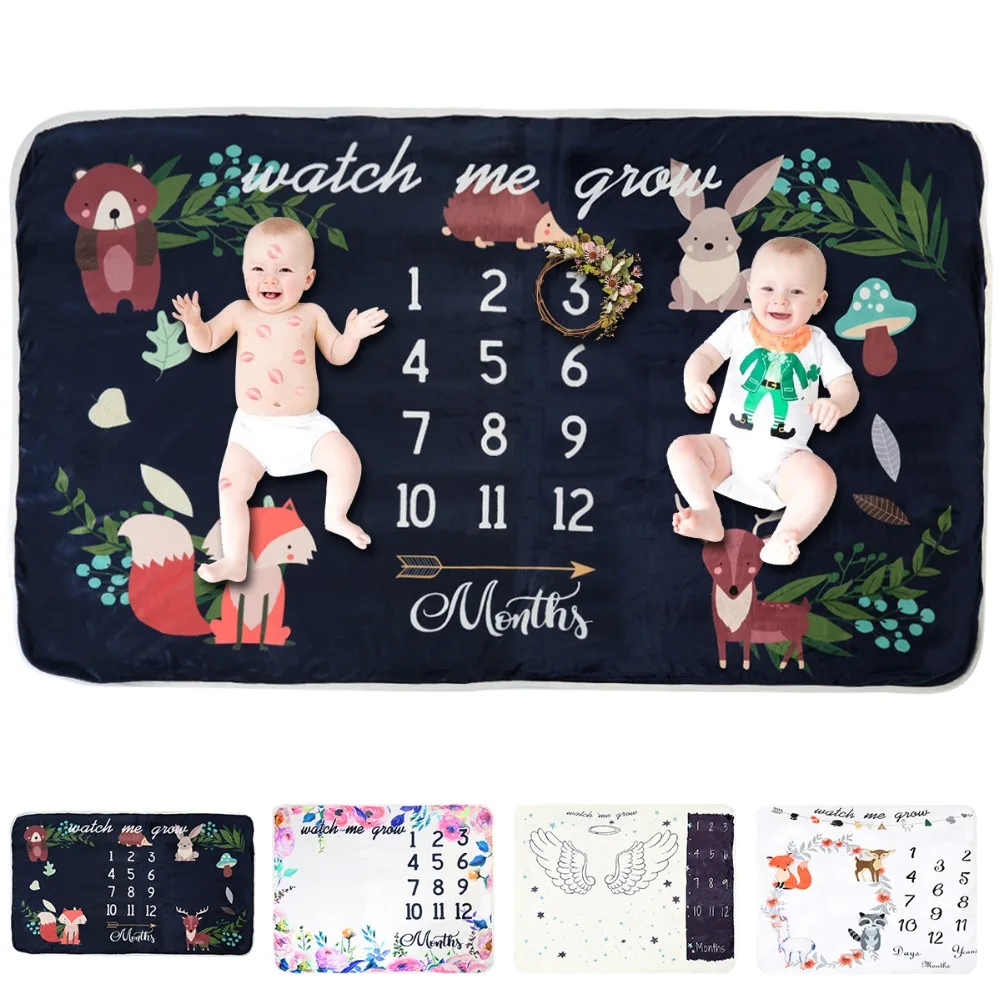 milestone blanket for twins