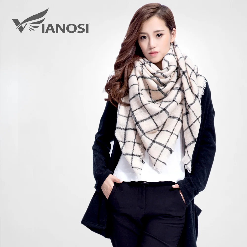 VIANOSI Brand Women Winter Plaid Square Knitted Scarf Female Warm Shawls Cotton Scarves VS005
VIANOSI Brand Women Winter Plaid Square Knitted Scarf Female Warm Shawls Cotton Scarves VS005