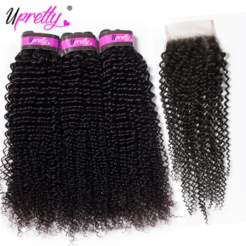 Upretty Hair Kinky Curly Bundles With Closure Human Hair Lace Closure With Bundles Brazilian Hair Weave 3/4 Bundles With Closure
Upretty Hair Kinky Curly Bundles With Closure Human Hair Lace Closure With Bundles Brazilian Hair Weave 3/4 Bundles With Closure