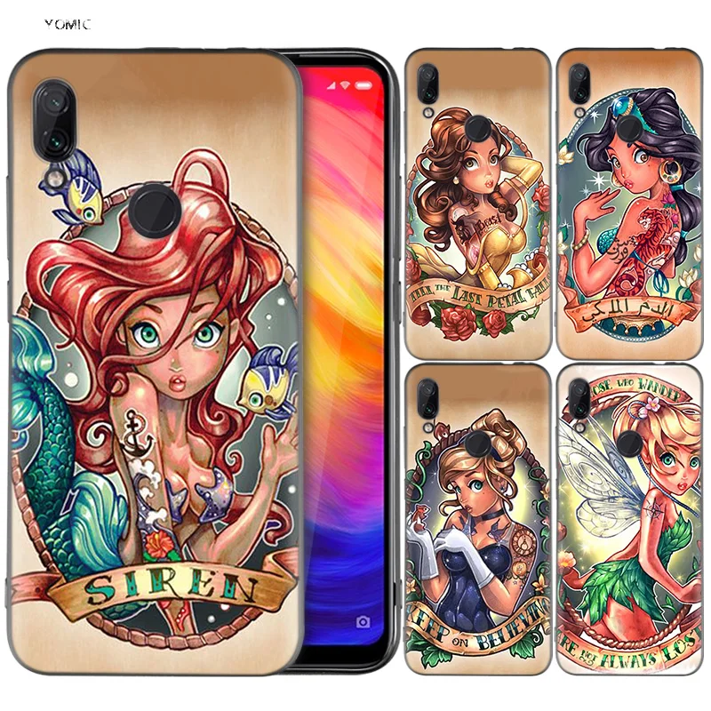 Silicone Coque Case for Xiaomi Redmi Note 7 6 5 Pro Mi A1 A2 8 Lite 9 GO Poco F1 S2 4 4X Plus Tattoo Alice Ariel Jasmine
Silicone Coque Case for Xiaomi Redmi Note 7 6 5 Pro Mi A1 A2 8 Lite 9 GO Poco F1 S2 4 4X Plus Tattoo Alice Ariel Jasmine