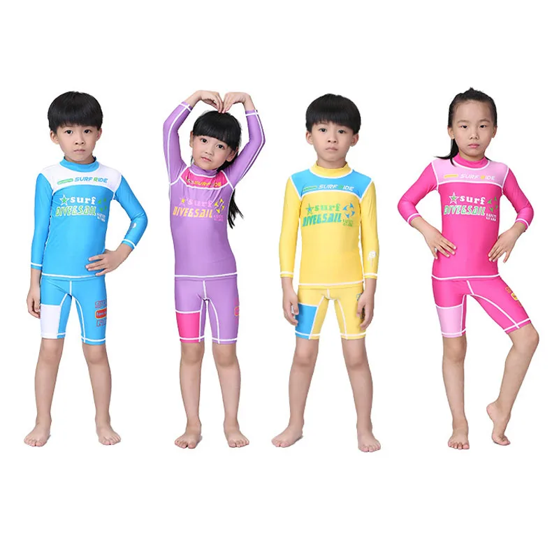 DiveSail girls boys swimming suits Long Sleeve shorts Floral Diving Suit with front zipper Children Surfing rashguard for kids
DiveSail girls boys swimming suits Long Sleeve shorts Floral Diving Suit with front zipper Children Surfing rashguard for kids