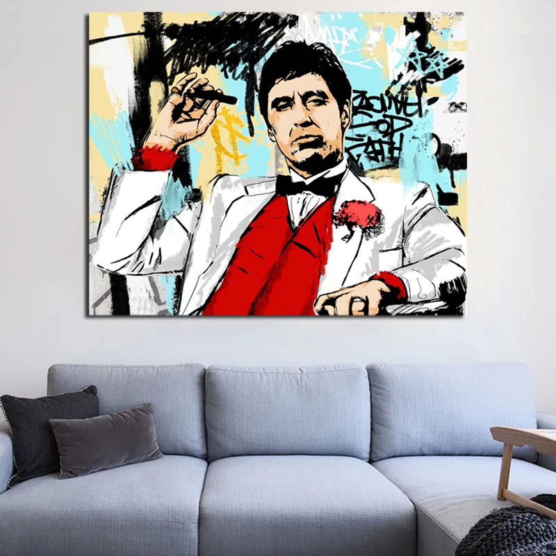 Tony Montana Classic Film Pose Minimalist Wall Art Canvas Poster Print Canvas Painting Oil Decorative Picture Bedroom Home Decor
Tony Montana Classic Film Pose Minimalist Wall Art Canvas Poster Print Canvas Painting Oil Decorative Picture Bedroom Home Decor