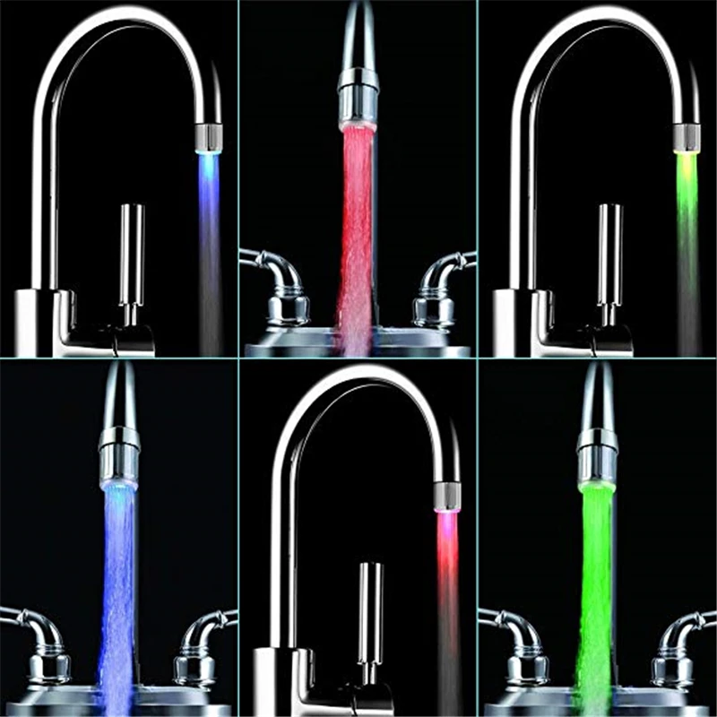 1 Pcs OR 2 Pcs Colorful LED Water Faucet, Water Stream Faucet Tap,7 Color Gradually Changes for Kitchen and Bathroms
1 Pcs OR 2 Pcs Colorful LED Water Faucet, Water Stream Faucet Tap,7 Color Gradually Changes for Kitchen and Bathroms