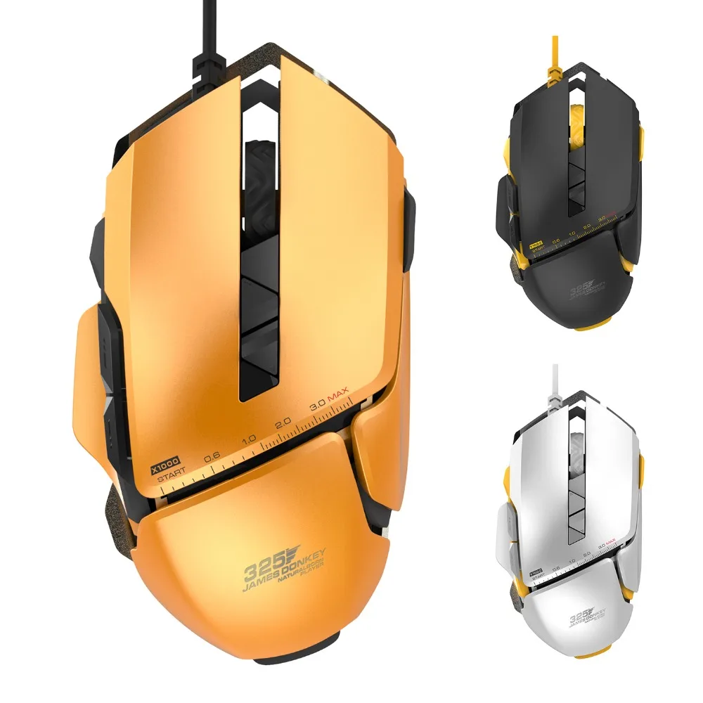 James Donkey 325 Optical USB Gaming mouse led backlight wired Pro Metal Programming game For Laptop PC Computer gamer FPS LOL CF
James Donkey 325 Optical USB Gaming mouse led backlight wired Pro Metal Programming game For Laptop PC Computer gamer FPS LOL CF