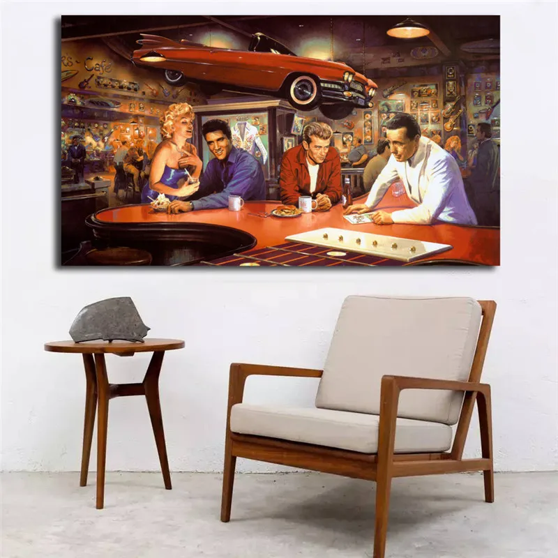 Marilyn Monroe Elvis Presley James Dean Humphrey Bogart Canvas Posters Prints Wall Art Painting Decorative Picture Home Decor HD
Marilyn Monroe Elvis Presley James Dean Humphrey Bogart Canvas Posters Prints Wall Art Painting Decorative Picture Home Decor HD