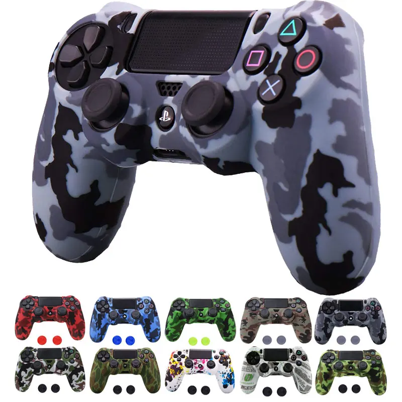 PS4/PS4 SLIM /PS4 PRO Camouflage Anti-Slip Customized Silicone Case Cover Skin with 2xThumb Grip Cap for Dualshock 4 Controller
PS4/PS4 SLIM /PS4 PRO Camouflage Anti-Slip Customized Silicone Case Cover Skin with 2xThumb Grip Cap for Dualshock 4 Controller
