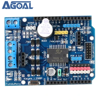L298P Dual Channel Bluetooth Interface High Power H Bridge Motor Driver Shield For DIY Support Directly Driving 2 DC Motor
L298P Dual Channel Bluetooth Interface High Power H Bridge Motor Driver Shield For DIY Support Directly Driving 2 DC Motor