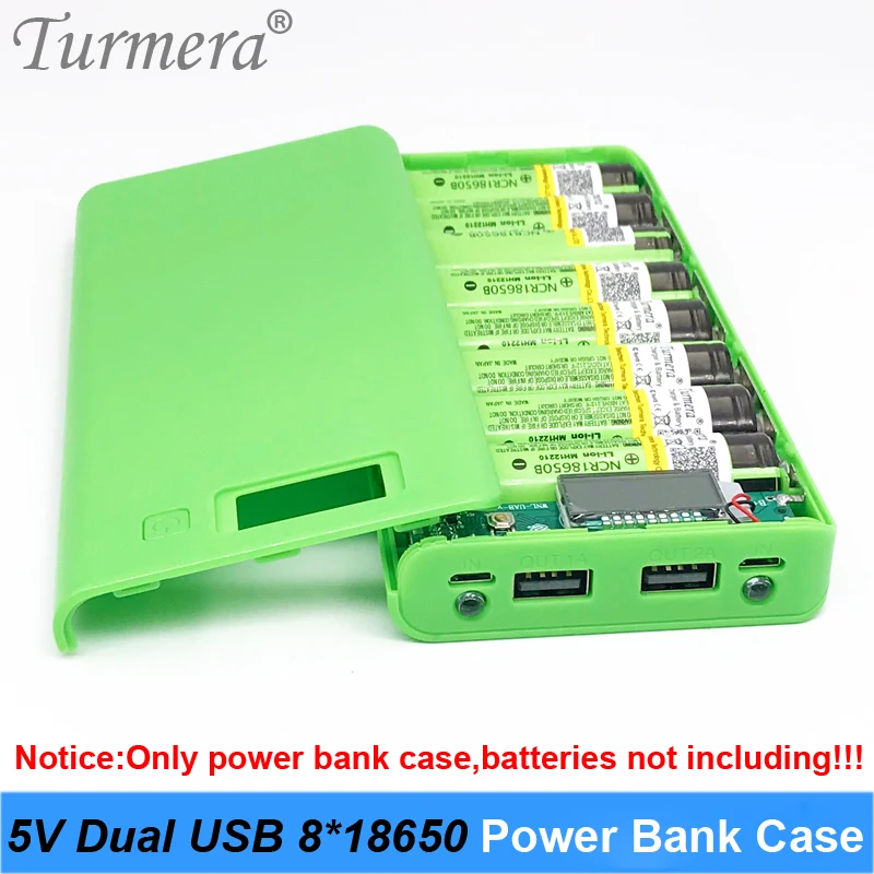 5V Dual USB 8*18650 Power Bank Battery Box Mobile Phone Charger DIY Shell Case Suggest NCR18650B HG2 18650 Battery to DIY
5V Dual USB 8*18650 Power Bank Battery Box Mobile Phone Charger DIY Shell Case Suggest NCR18650B HG2 18650 Battery to DIY