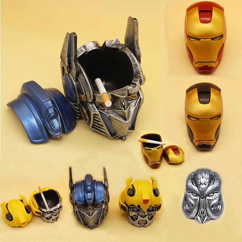 Home Creative Ashtray Megatron Day Hornet Black Warrior Iron Man Resin Covered Ashtray Office Storage Box Personality Pen Holder
Home Creative Ashtray Megatron Day Hornet Black Warrior Iron Man Resin Covered Ashtray Office Storage Box Personality Pen Holder