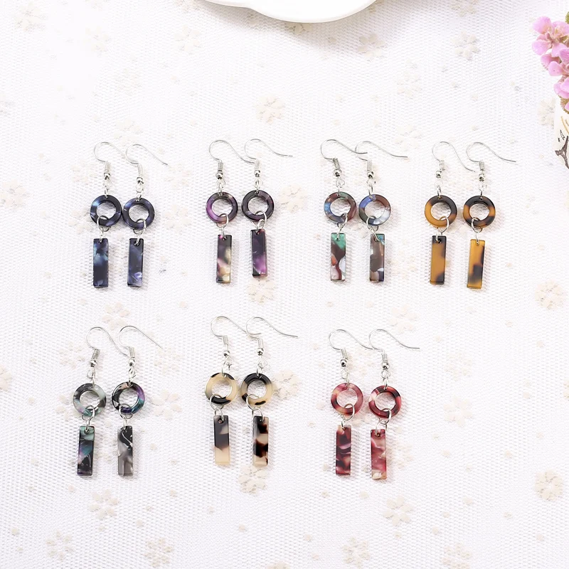 New Fashion Leopard Vintage Acrylic Drop Earrings Special Design circle and rectangle Silver hook Earrings For Women
New Fashion Leopard Vintage Acrylic Drop Earrings Special Design circle and rectangle Silver hook Earrings For Women
