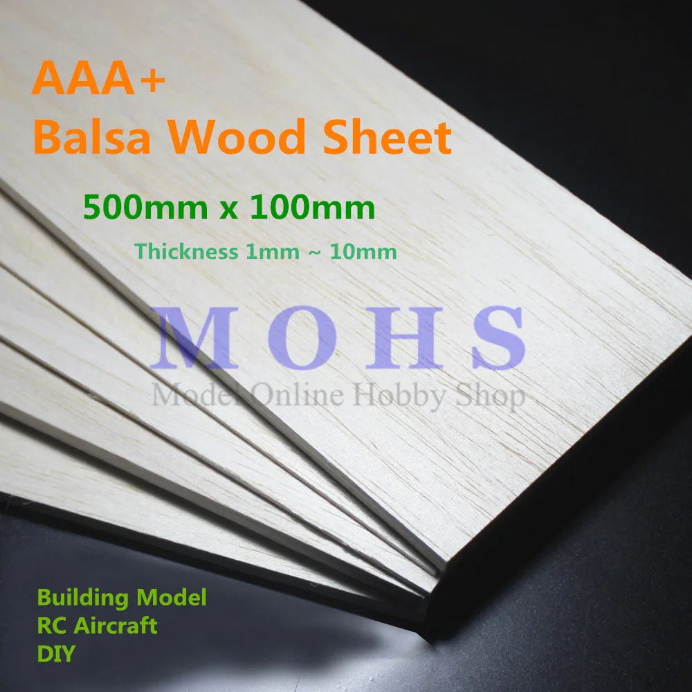 AAA+ balsa wood sheet balsa wood plate 500mm x 100mm 1/1.5/2/2.5/3/4/5/6/8/10mm thickness RC airplane building model balsa wood
AAA+ balsa wood sheet balsa wood plate 500mm x 100mm 1/1.5/2/2.5/3/4/5/6/8/10mm thickness RC airplane building model balsa wood