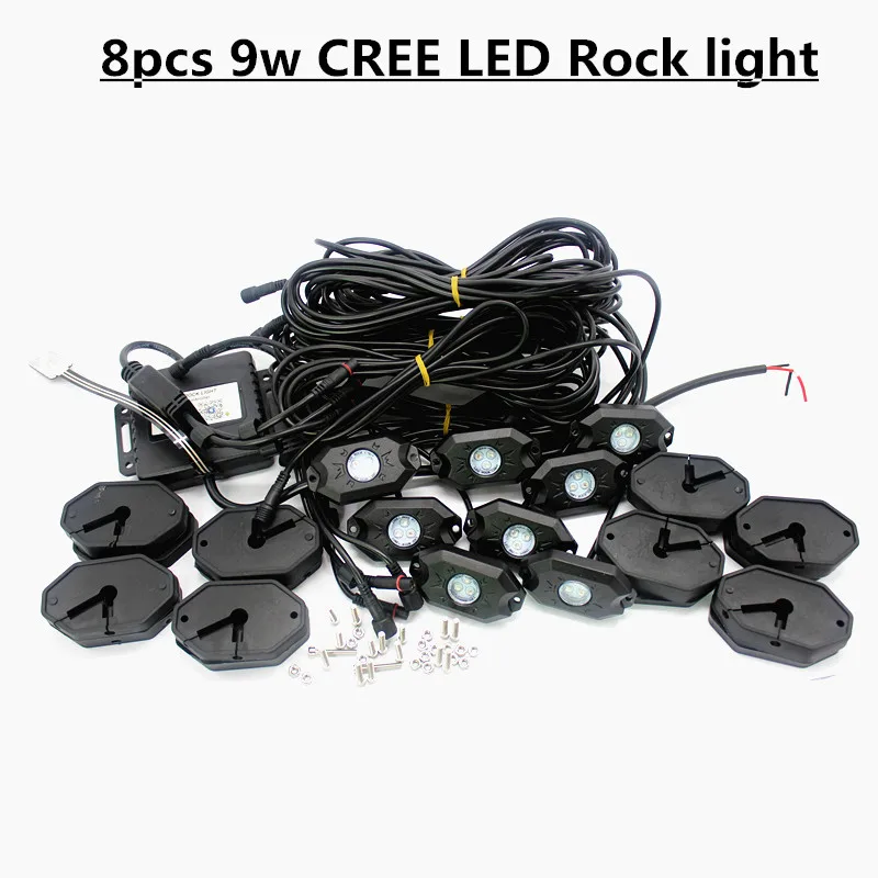 8PCS RGB Cre~ LED Rock Light tail Fender Under Car Decorative Offroad RGB Light with Bluetooth Controller
8PCS RGB Cre~ LED Rock Light tail Fender Under Car Decorative Offroad RGB Light with Bluetooth Controller