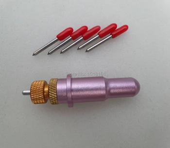 1 pc 12 mm Dia Roland Blade Holder and 5 pcs 45 Degree Roland Liyu GCC Blades Vinyl Cutter Plotter 
1 pc 12 mm Dia Roland Blade Holder and 5 pcs 45 Degree Roland Liyu GCC Blades Vinyl Cutter Plotter