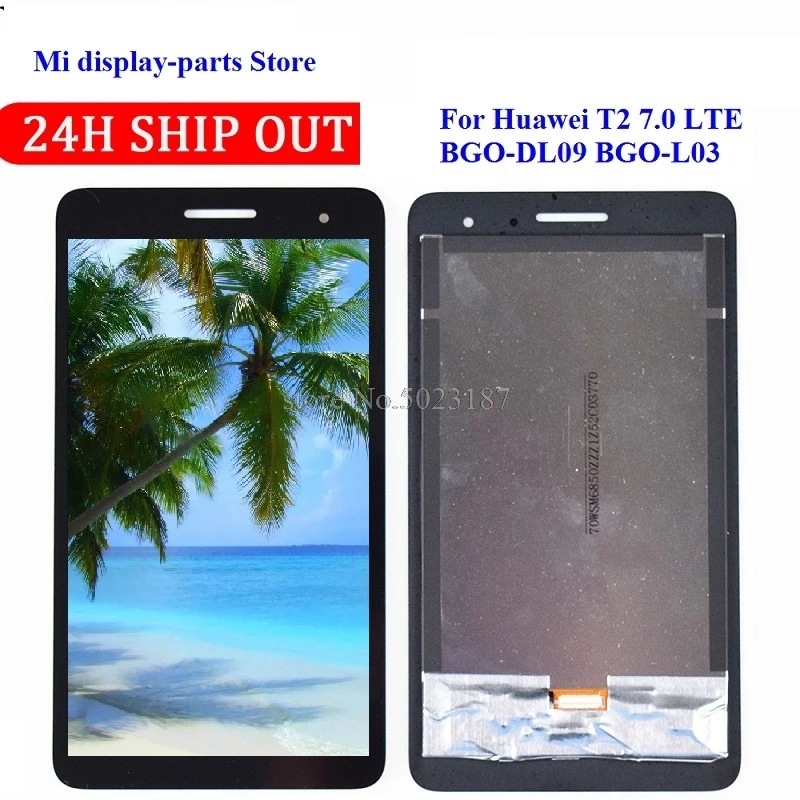 For Huawei MediaPad T2 t2 7.0 LTE BGO-DL09 BGO-L03 BGO-L03A LCD Display and with Touch Screen Digitizer Assembly
For Huawei MediaPad T2 t2 7.0 LTE BGO-DL09 BGO-L03 BGO-L03A LCD Display and with Touch Screen Digitizer Assembly