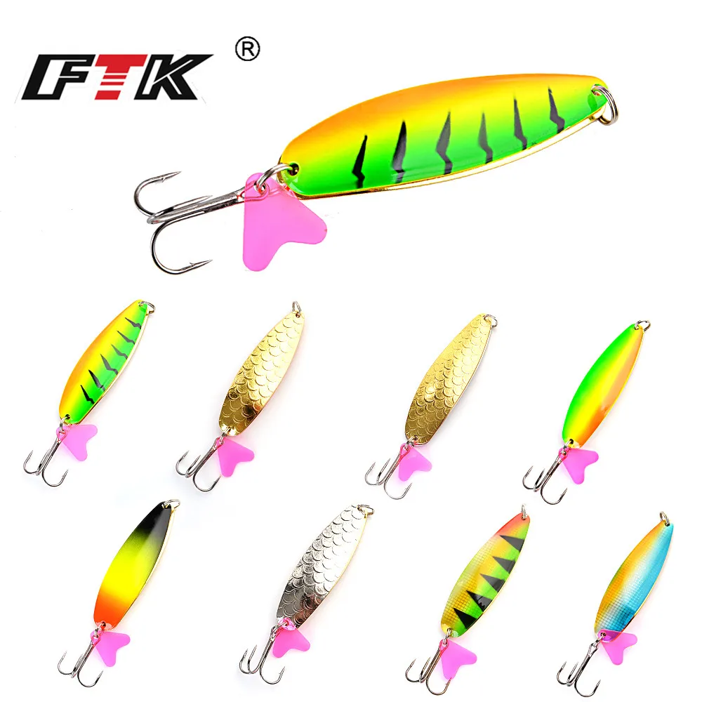 FTK 1PC 25g/30g/35g Spoon Fishing Lure With Hook Hard Fishing Double Color Spoon Lure Metal Jigging Pike Lure Baits
FTK 1PC 25g/30g/35g Spoon Fishing Lure With Hook Hard Fishing Double Color Spoon Lure Metal Jigging Pike Lure Baits