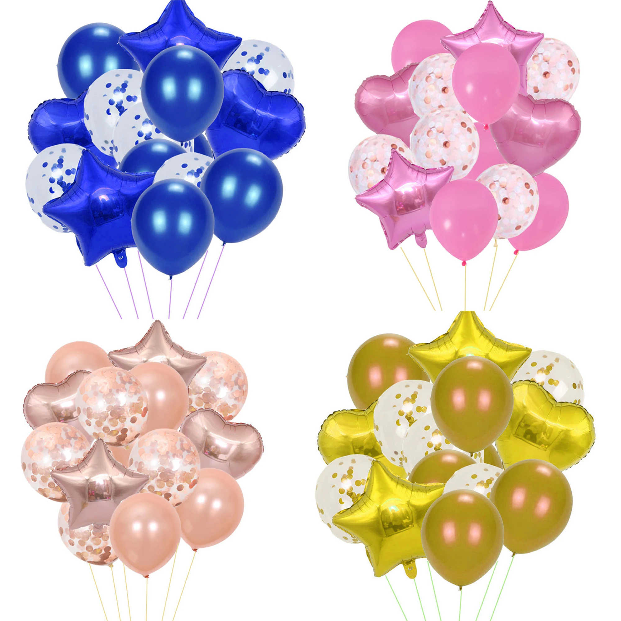 14pcs 12inch 18inch Multi Air Confetti Balloons Happy Birthday Helium Balloon Wedding Festival Balon Party Decorations Supplies
14pcs 12inch 18inch Multi Air Confetti Balloons Happy Birthday Helium Balloon Wedding Festival Balon Party Decorations Supplies