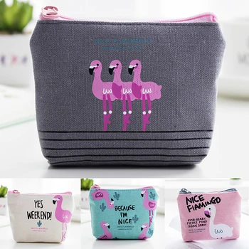 1PCS 12*10cm Cartoon Flamingos Coin Purse Canvas Card Holder Cash Zipper Wallet Bag For Women Gift
1PCS 12*10cm Cartoon Flamingos Coin Purse Canvas Card Holder Cash Zipper Wallet Bag For Women Gift