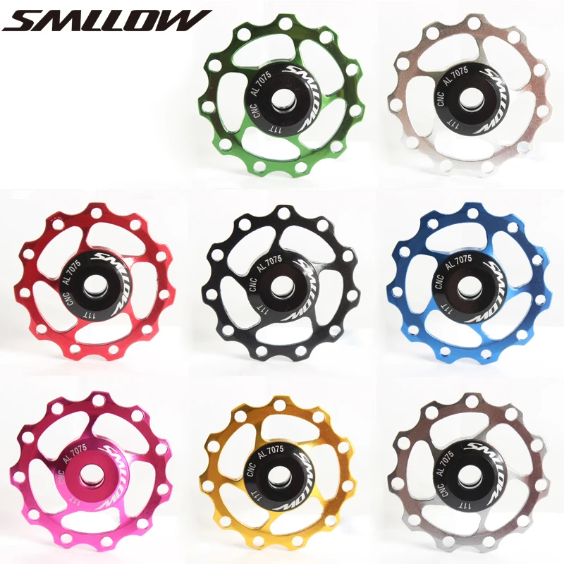 SMLLOW 11T Aluminum Alloy MTB Bicycle Rear Derailleur Pulley Jockey Wheel Road Bike Guide Roller Idler Part Cycling Accessory
SMLLOW 11T Aluminum Alloy MTB Bicycle Rear Derailleur Pulley Jockey Wheel Road Bike Guide Roller Idler Part Cycling Accessory