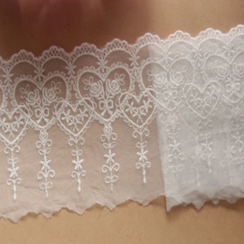 5Yards Handmade Rose Heart Rod Cotton Net Silk Embroidery Lace DIY Clothing Accessories Wide 10cm YN611 
5Yards Handmade Rose Heart Rod Cotton Net Silk Embroidery Lace DIY Clothing Accessories Wide 10cm YN611